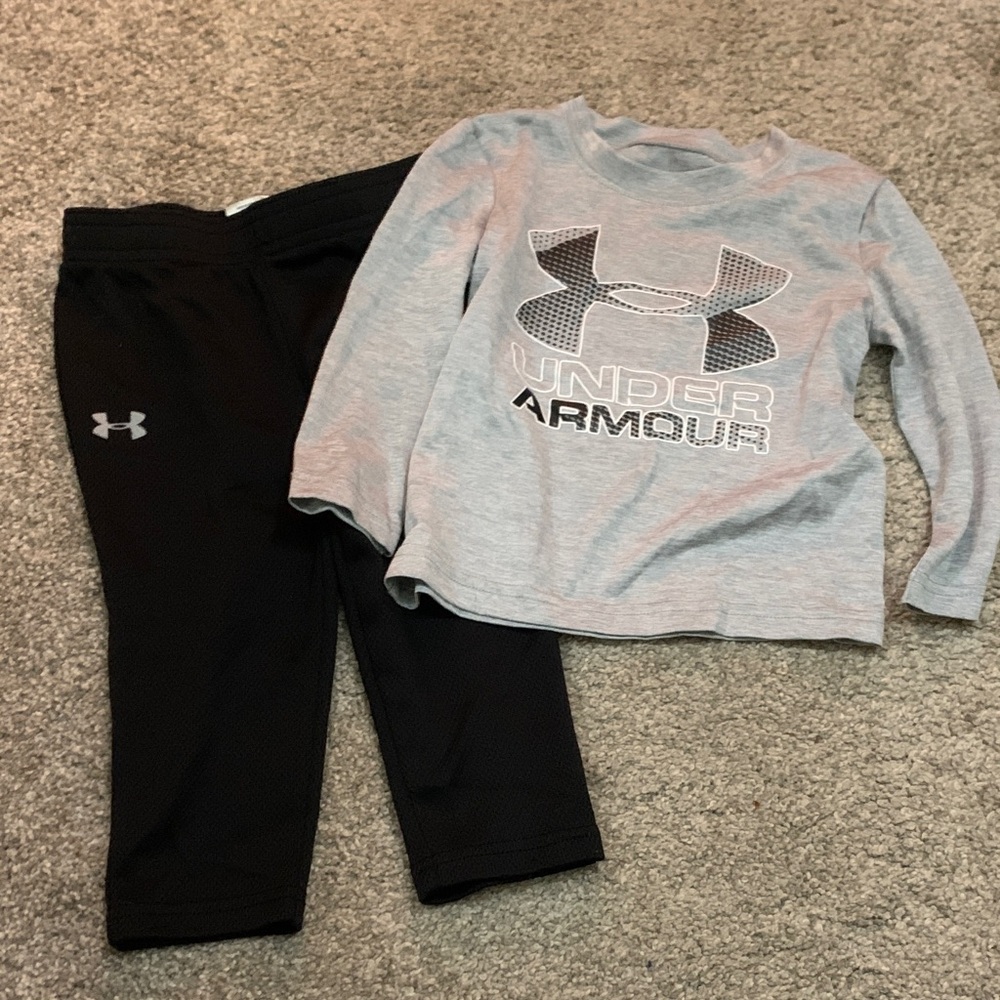 Under Armour Black and Gray Kids Outfit-2 piece set